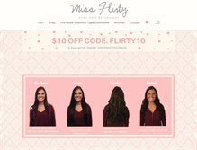 Tablet Screenshot of missflirtyhair.com